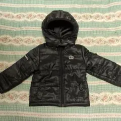 ベビードール黒いフード付きジャケット（王冠刺繍）90cm