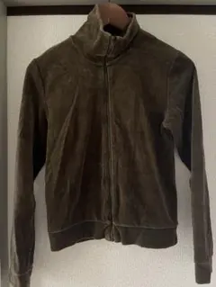 A.P.C. ブラウン カーキ　ジップアップ カーディガン S