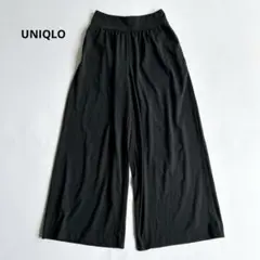 UNIQLO ユニクロ　エアリズムワイドパンツ　ブラック　S