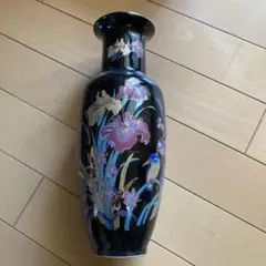 最終値下げ 伝統的な日本の黒い　花瓶