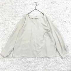 GLACIER グラシア 長袖ブラウス M オフホワイト きれいめ 上品 春 夏