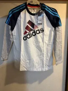 adidas 長袖カットソー 白/黒　150cm 美品