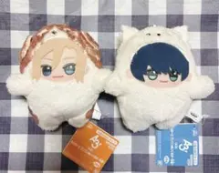 A3 もふめ～と ワンワンぬいぐるみ 摂津万里 月岡紬 2点セット