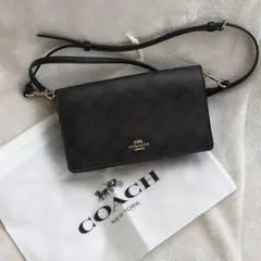 COACH ショルダーウォレット バッグ ブラウン
