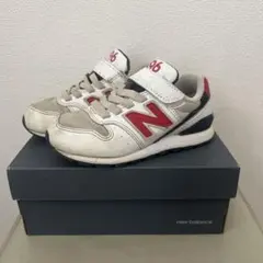 希少　New Balance 996 キッズシューズ ホワイト/レッド　17cm