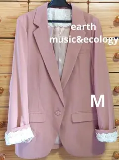 earth music&ecology くすみピンク テーラードジャケット