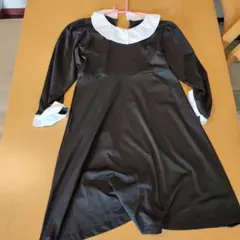 黒の長袖ワンピース　フォーマル（9-10歳用）