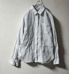 無印良品 フレンチリネン シンプル ブラウス