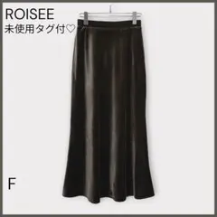 【ROISEE ロージー】ベロア素材 セミフレアロングスカート/新品未使用/光沢のサムネイル