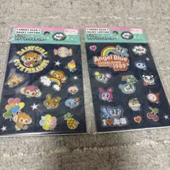 エンジェルブルーデイジーラバーズ デニムファブリックステッカー