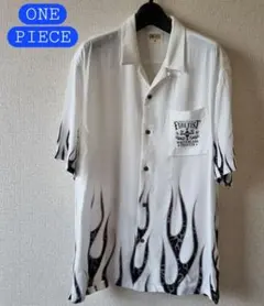 AR0929 レア ワンピース ポートガス・D・エース 火拳 炎 アロハシャツ