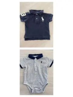 【2着セット】POLO ラルフローレン 美品 ロンパース/ポロシャツ