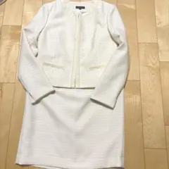 底値★エスプリミュール 上品 ツイード スーツ 7号 S入学式フォーマル