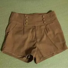 ショートパンツ スエード生地 キャラメル