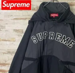 1553 U【人気モデル】シュプリーム☆刺繍アーチビックロゴ ナイロンジャケット