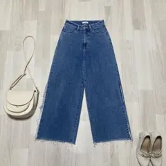 エヴリス サイドスリット デニムワイドパンツ サイズ Sのサムネイル