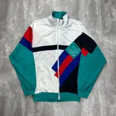 アディダス 80s 刺繍ロゴ ジャージ トラックジャケット M 6505のサムネイル