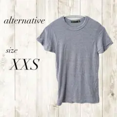 alternative グレー Tシャツ XXS 半袖 メンズ