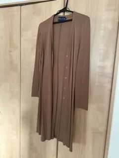 RALPH LAUREN ブラウン ロングカーディガン