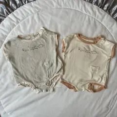 【お値下げ】アプレレクール　恐竜柄ロンパース　2枚セット