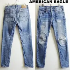 アメリカンイーグル　スーパースキニーデニム　W78cm　強ストレッチ　レーヨン混