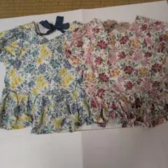 花柄フリルチュニック 90cm