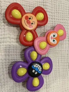 アンパンマン ドキンちゃん バイキンマン ハンドスピナー 知育玩具 3点セット