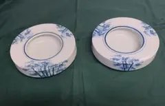 陶器灰皿竹林昭和レトロ×2