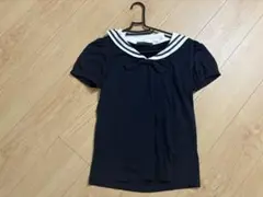 セーラー襟 ネイビー トップス Mサイズ