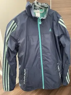 adidas ウィンドブレーカー ネイビー　レディース