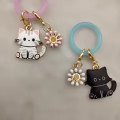 猫とお花のアンブレラマーカーセット