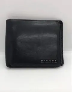 ディーゼル 二つ折り財布 レザー ブラック コンパクト ウォレット 財布のサムネイル