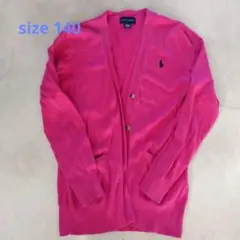 Ralph Lauren ピンク カーディガン M (8-10)