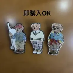 Polo Ralph Lauren ポロベア ピンバッジ 3点セットのサムネイル