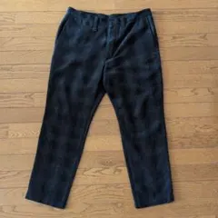 GU ブラック チェック　パンツ