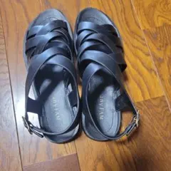 any FAM サンダル ブラック ストラップ　サイズMのサムネイル