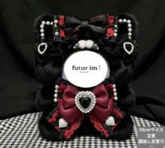 おすわりぬい服 10-13cm ぬい服 黒 ネコ耳 - メルカリ