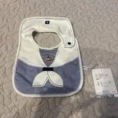 【新品未使用】ファミリア　スタイ　マリン　セーラー風よだれかけ