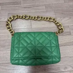 ZARA グリーン ショルダーバッグのサムネイル
