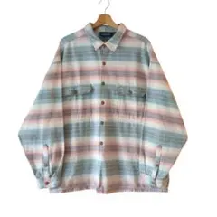 Patagonia サニーストライプ ヘビーフランネルシャツ ポルトガル製 XL