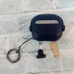 そ　AirPods 3 ケース ダーク　ブルー　ロック LEDライト可視