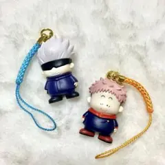 呪術廻戦 虎杖悠仁と五条悟の根付マスコット ガチャガチャ