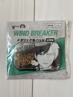 ウィンドブレイカー メタリック缶バッチ 桜遥　蘇枋