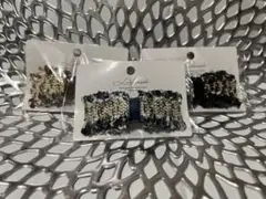 ⭐️未使用新品⭐️ツイードリボンバレッタ　3色セット
