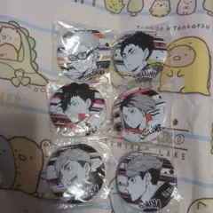 ハイキュー　缶バッジ　ガチャ　カプ缶　月島蛍　赤葦　黒尾　研磨　宮治　宮侑