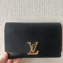 LOUIS VUITTON 二つ折り財布 ブラックのサムネイル
