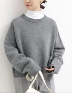 ドゥーズィエムクラス *ミドルゲージ プルオーバー グレー