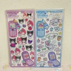 正規品 平成はっぴーフォンステッカー マイメロディ クロミ シナモロール