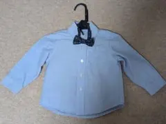 ☆美品☆キッズフォーマルシャツ100cm 蝶ネクタイ付き