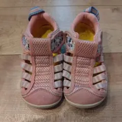 イフミーサンダル 16.0cm ピンク 花柄